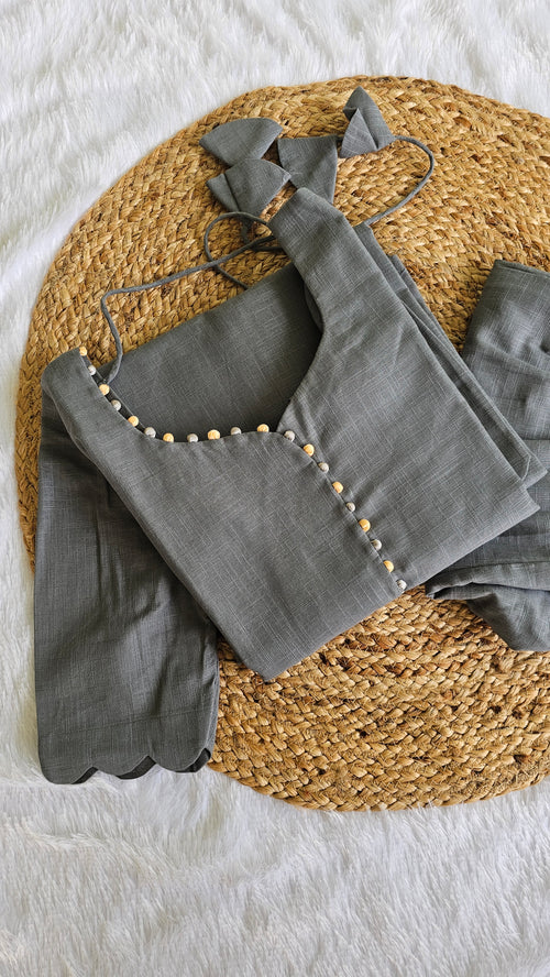 Handloom Khadi Cotton Set with Pastel Ombré Dupatta – Ahalya