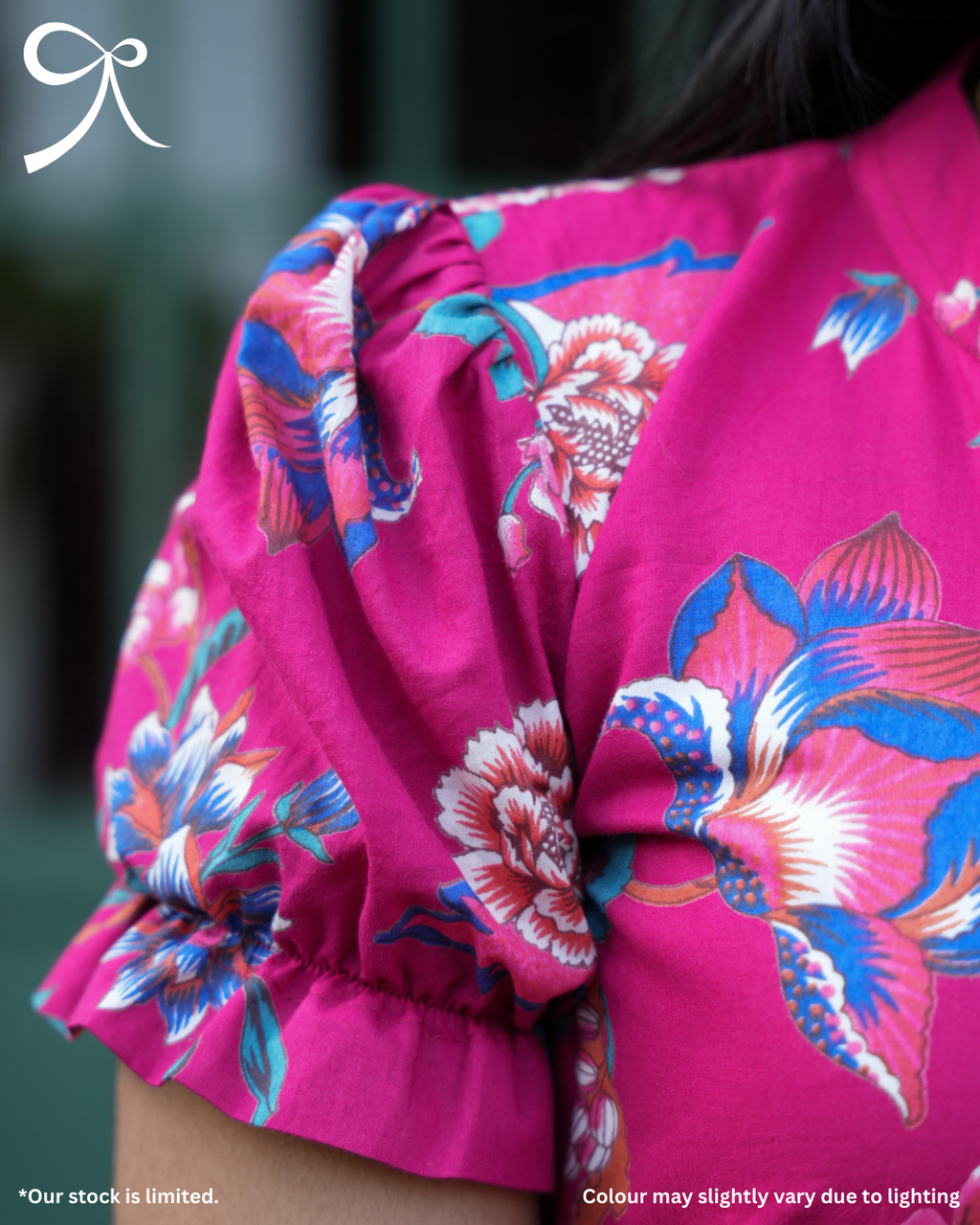 Pink Floral Cotton Maxi Dress