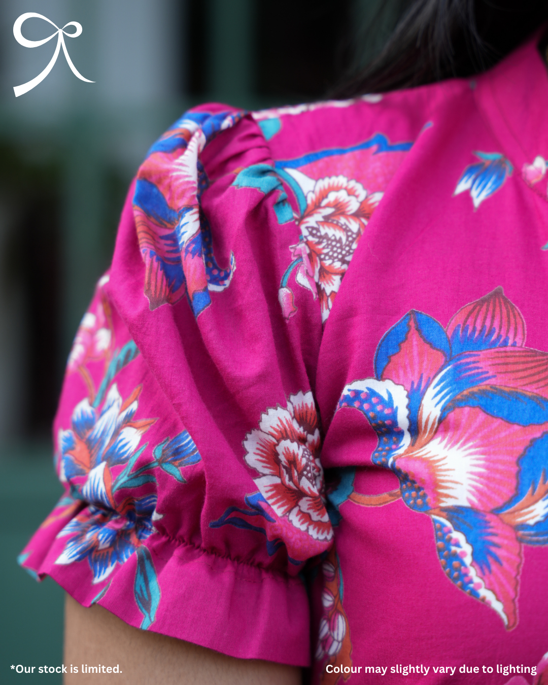 Pink Floral Cotton Maxi Dress