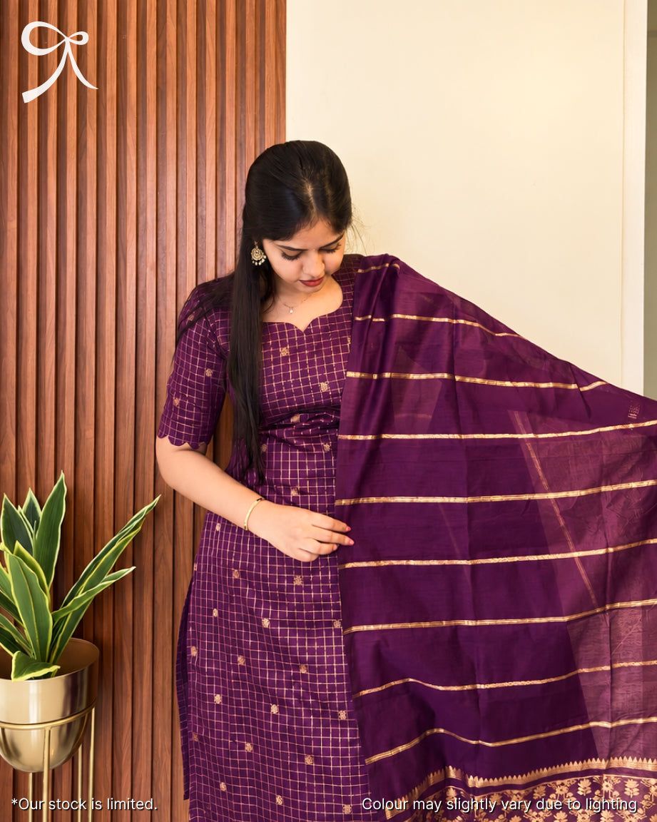 Naval Pazham (Jamun) Malai Silk