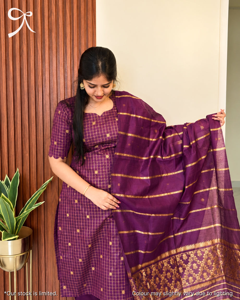 Naval Pazham (Jamun) Malai Silk
