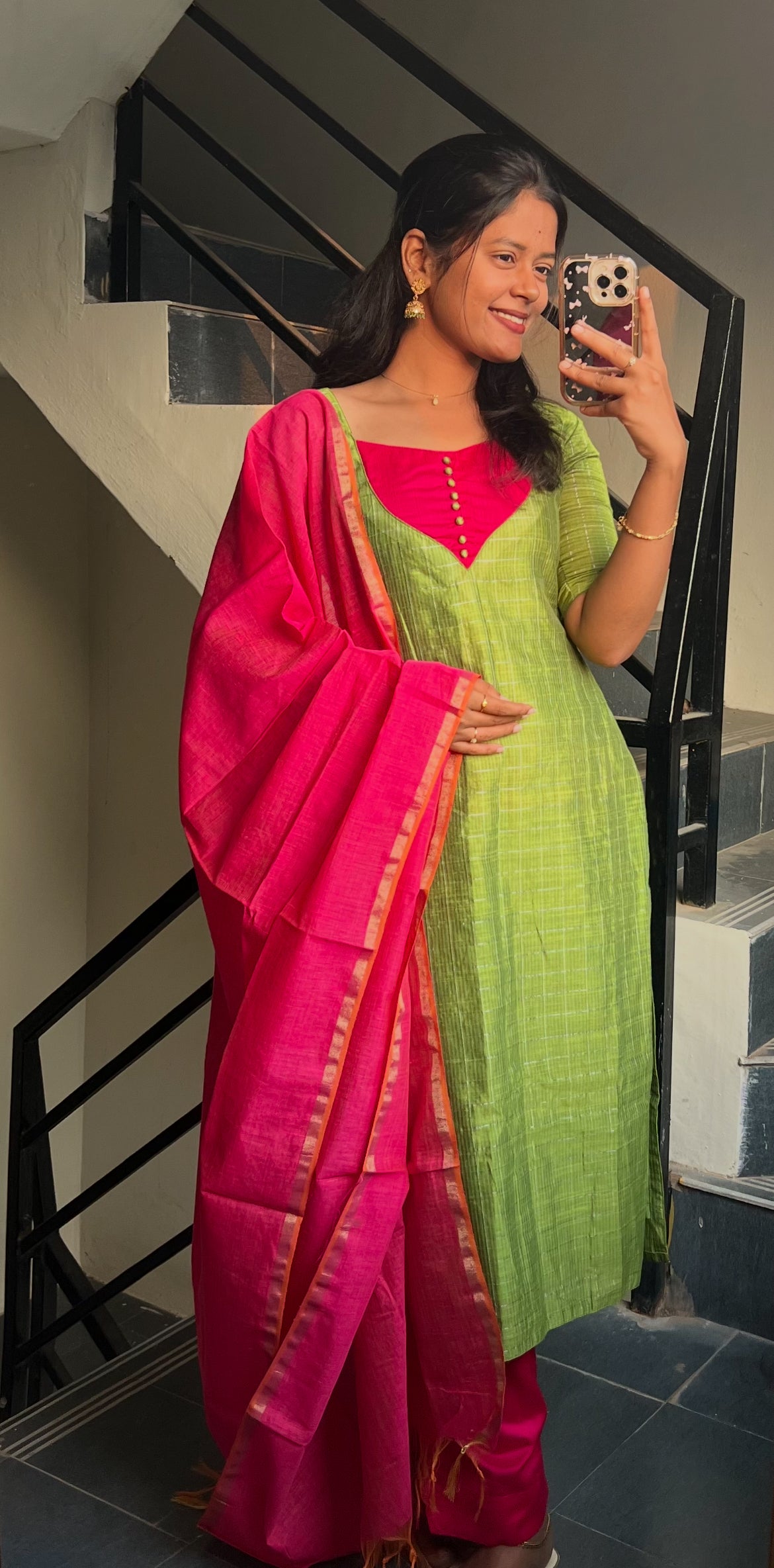 Parrot Green Ethnic Wear