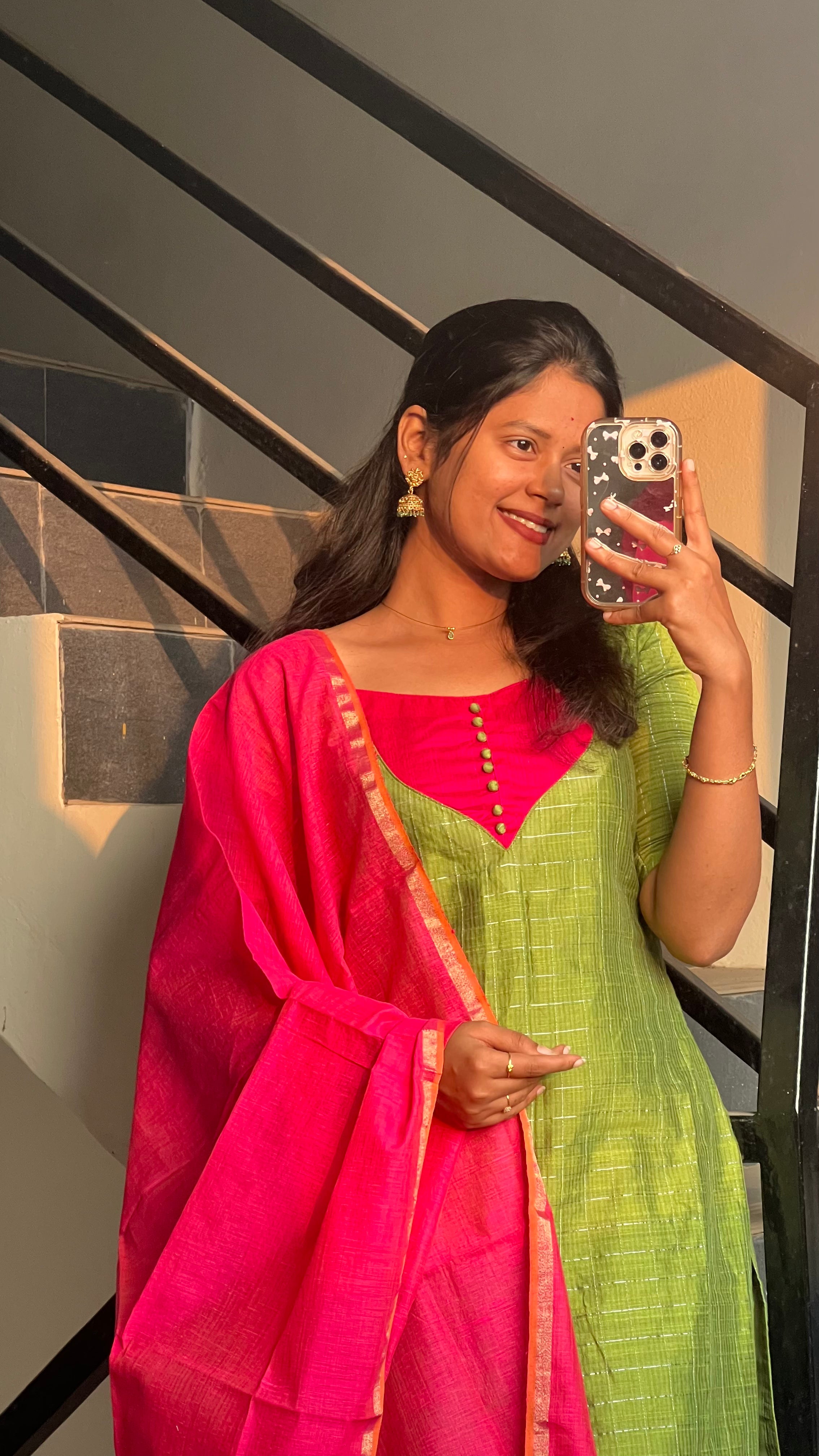 Parrot Green Ethnic Wear