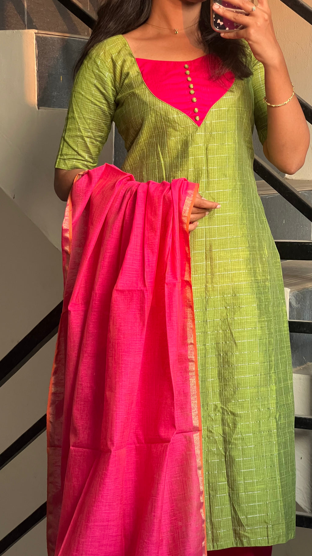 Parrot Green Ethnic Wear