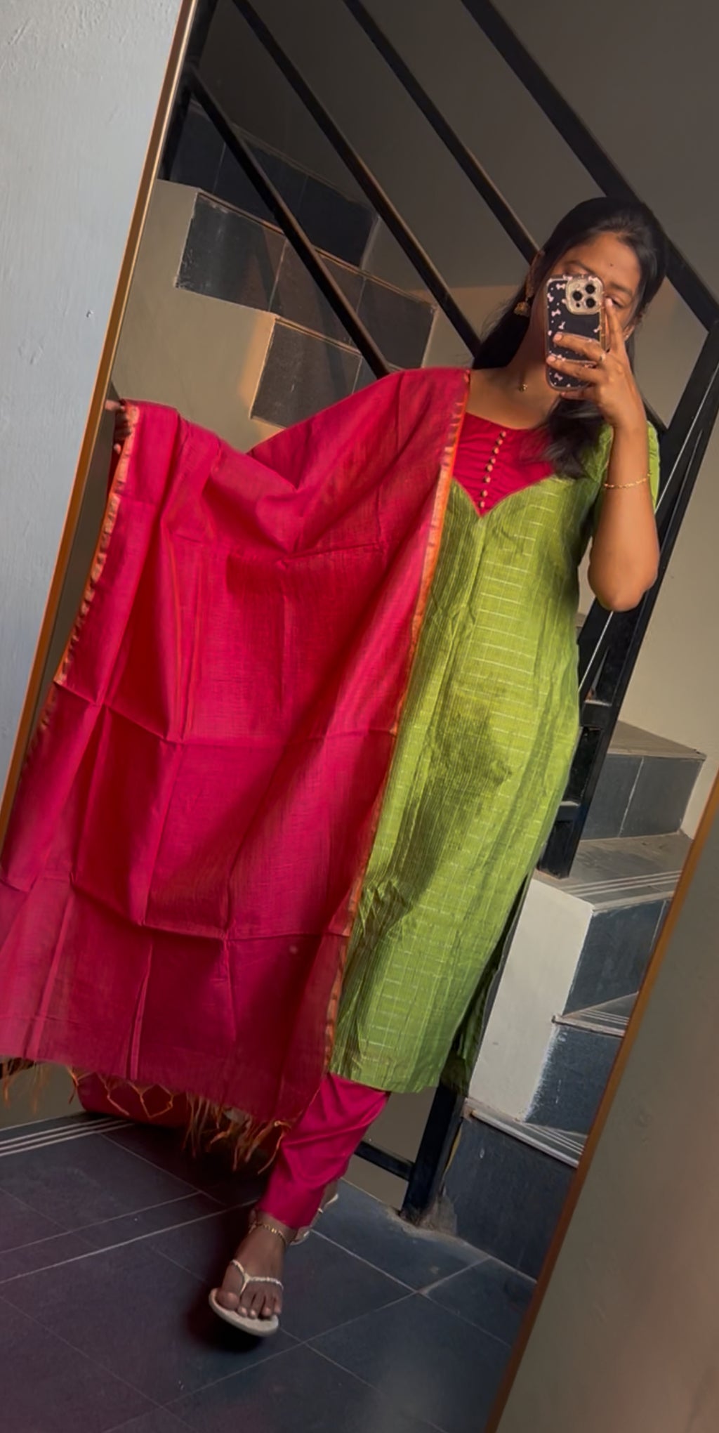 Parrot Green Ethnic Wear