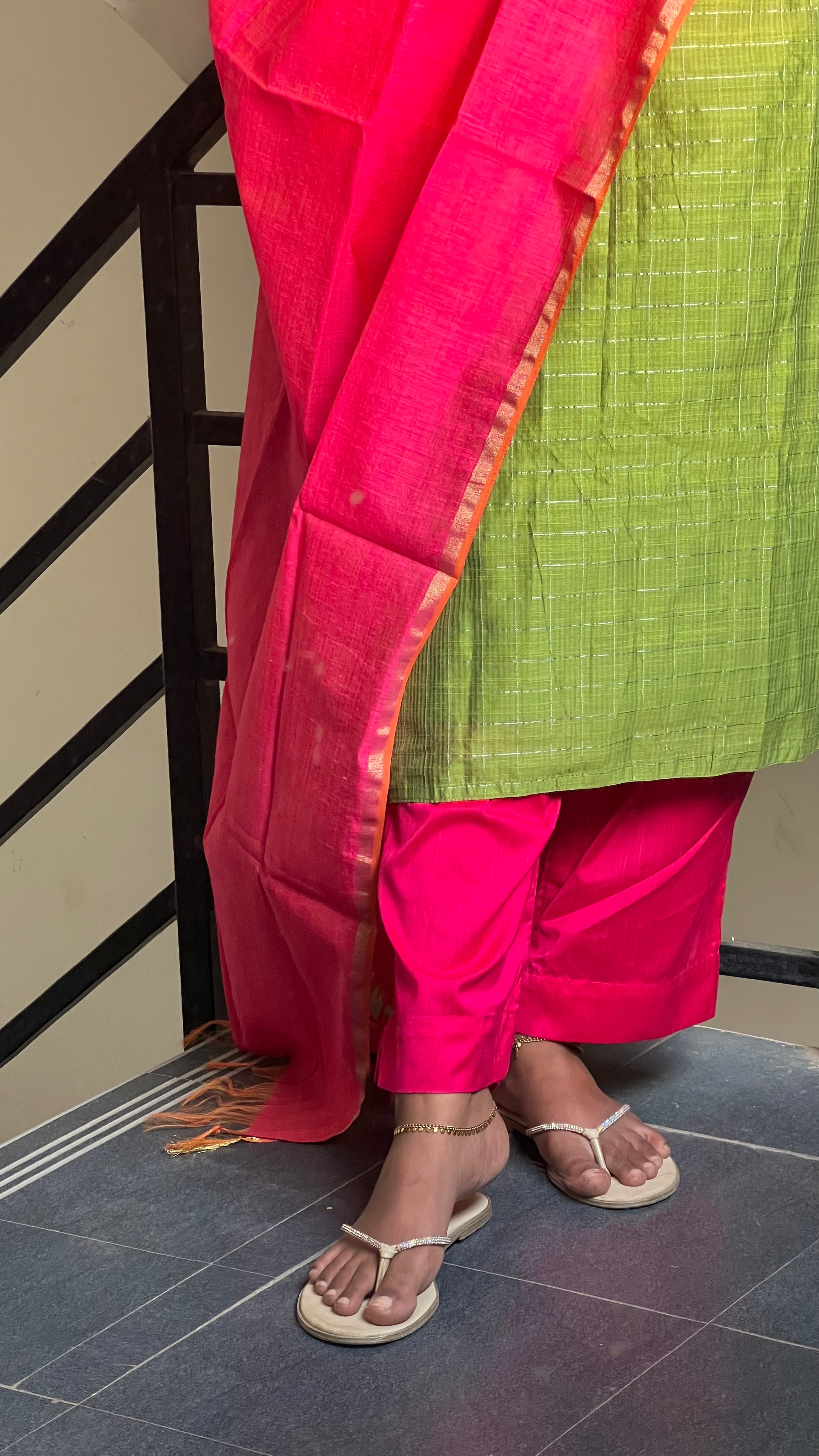Parrot Green Ethnic Wear